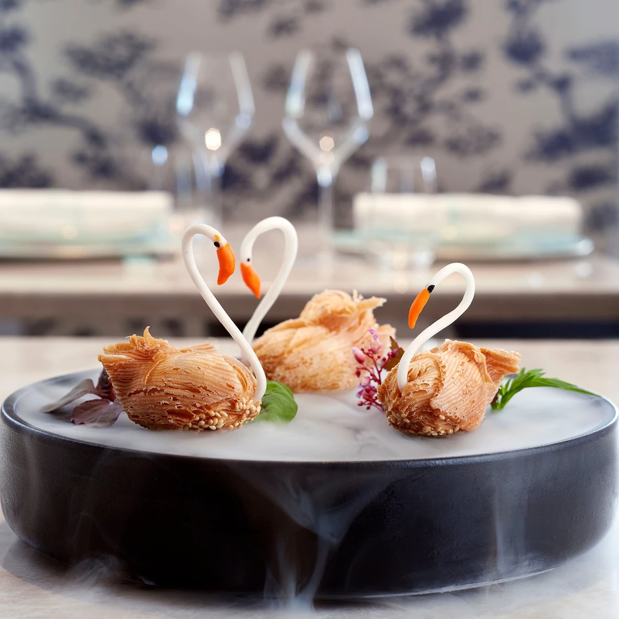 Swan-shaped Durian Pastries