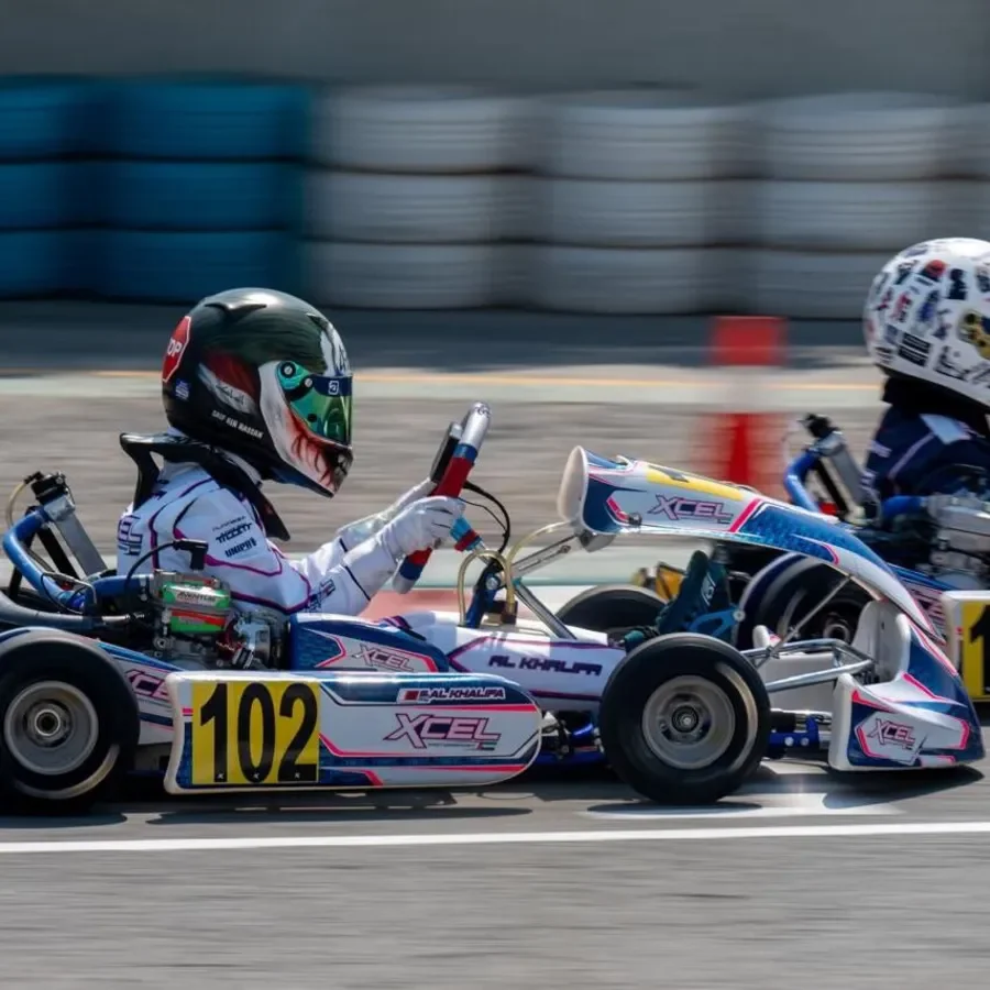 Karting prodigy Shaikh Saif bin Hassan Al Khalifa claims podium in UAE IAME Series
