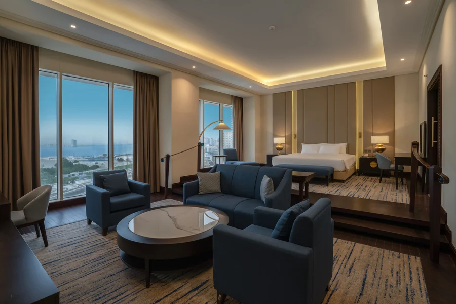 Penthouse Master Bedroom with King Bed