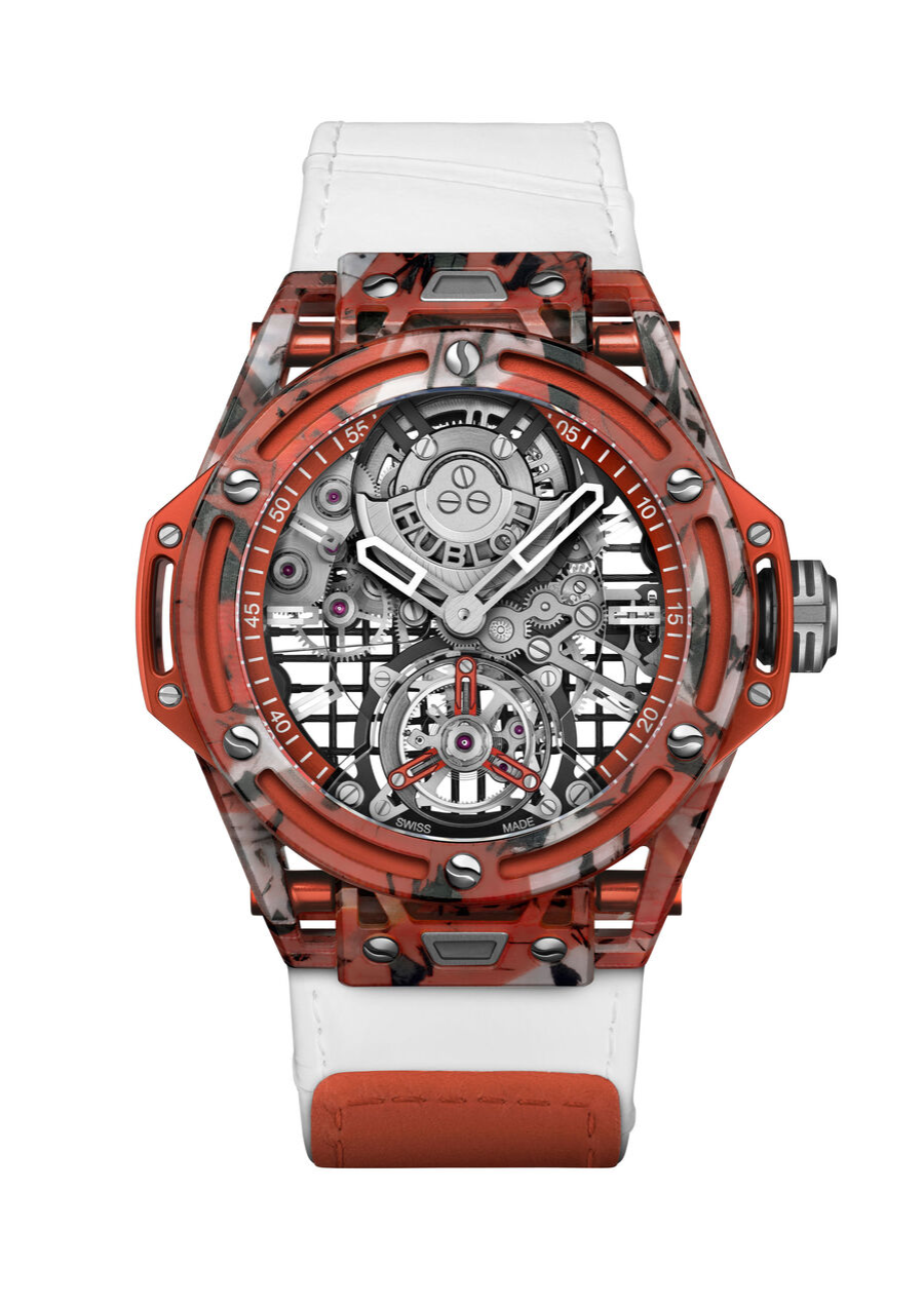 HUBLOT BIG BANG TOURBILLON NOVAK DJOKOVIC GOAT EDITION ORANGE