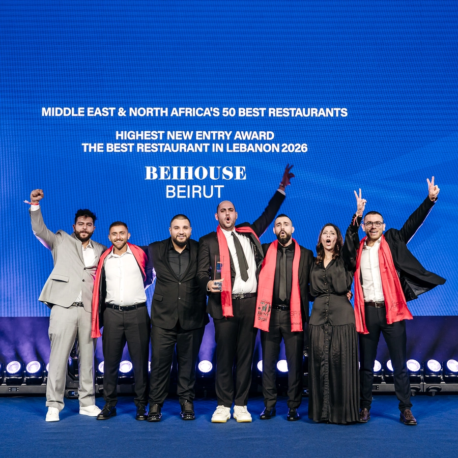 MENA26 Highest New Entry Award and The Best Restaurant in Lebanon