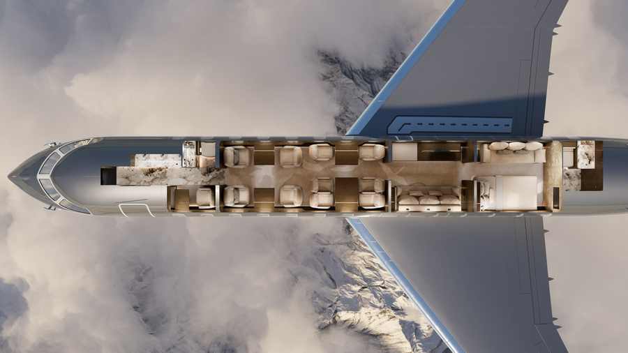 Bombardier-KC16607014-Global 8000-Elie Saab interior-Cutaway_Lopa_B-HD