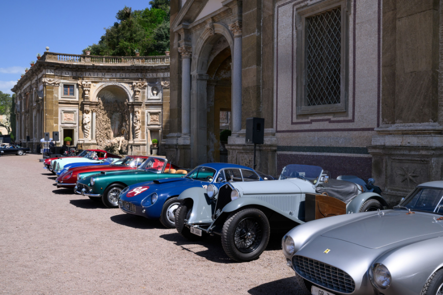 Car Line Up At Villa Aldobrandini Anantara Concorso Roma 2026 C1148b